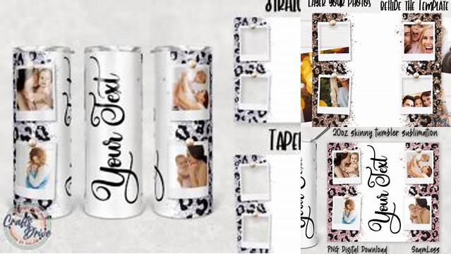 Personalized Polaroid Photo Tumbler Png