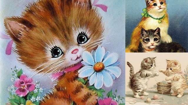 Pin by Kittenandcokatielsme on Vintage Postcards | Kittens vintage, Cat