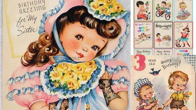 Pin on Vintage Children's Birthday Cards