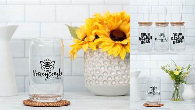 Printify 16oz Sipper Glass Can Mockup,