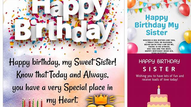 Simple Happy Birthday Wishes, Happy Birthday Wishes Sister, Nice