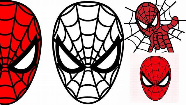 Spiderman Head Svg Layered and Silhouette SVG Svg Png - Etsy