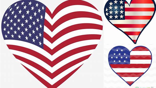 Svg Heart American Flag - American Flag Heart Png - 2326x2108 PNG