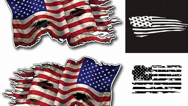 Tattered Flag Decal