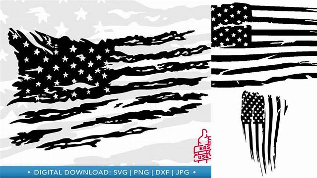 Tattered flag svg | Etsy in 2021 | American flag colors, Vertical