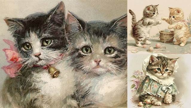 Vintage Kittens | Happy birthday vintage, Vintage birthday cards, Happy