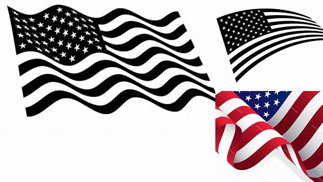 Wavy American Flag SVG Cutting File | Etsy