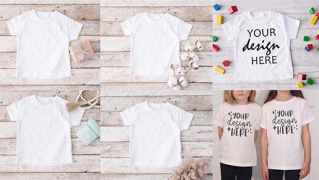 White Toddler Tshirt Mockup Kids Mockups