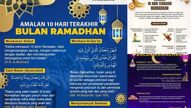 Ketahui 10 Hal Penting tentang Amalan 10 Hari Terakhir Ramadhan Raih Pahala Sambut Idul Fitri