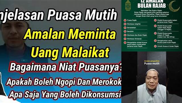 Amalan Puasa Mutih