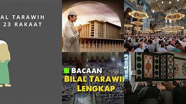 Apa Itu Bilal Tarawih