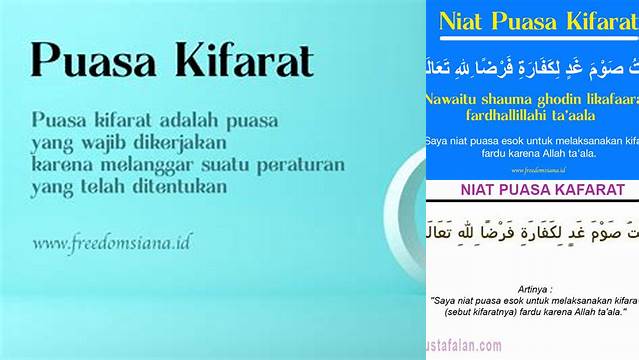 Apa Itu Puasa Kifarat