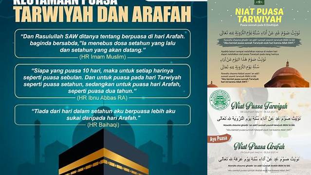 Apa Itu Puasa Tarwiyah Dan Arafah