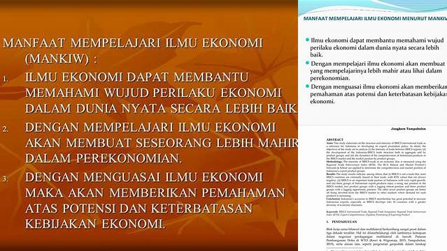 Temukan Beragam Manfaat Ekonomi yang Jarang Diketahui