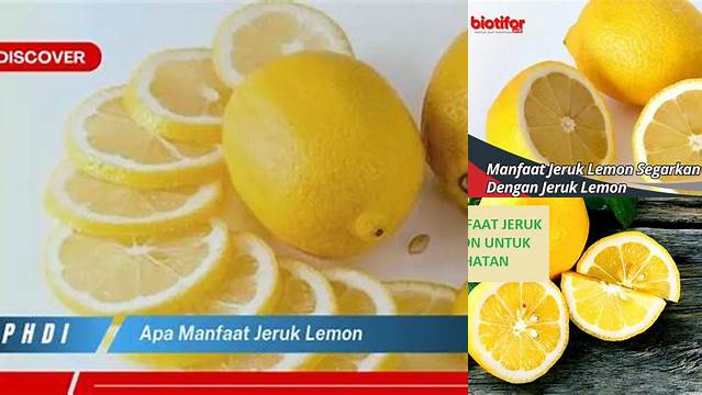 Temukan 9 Manfaat Jeruk Lemon yang Jarang Diketahui