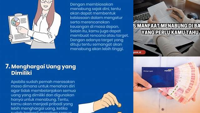 Temukan 9 Manfaat Dahsyat Menabung di Bank yang Jarang Diketahui