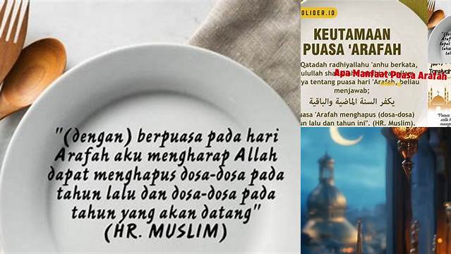 Apa Manfaat Puasa Arafah