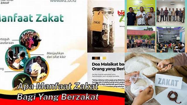 Apa Manfaat Zakat Bagi Yang Berzakat