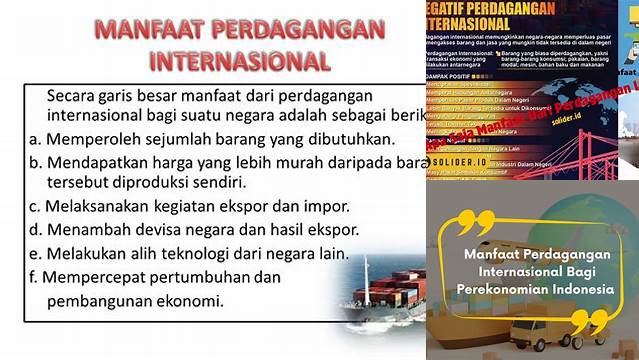 Temukan Rahasia Meningkatkan Bisnis Anda: Manfaat Perdagangan Internasional yang Jarang Diketahui