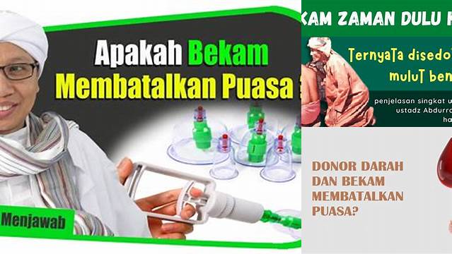 Apakah Bekam Membatalkan Puasa