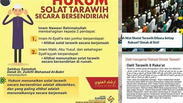 Temukan 9 Hal Penting tentang Shalat Tarawih 8 Rakaat Jelang Idul Fitri