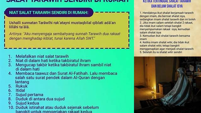 Ketahui 9 Hal Penting tentang Shalat Tarawih di Rumah & Hukumnya saat Idul Fitri