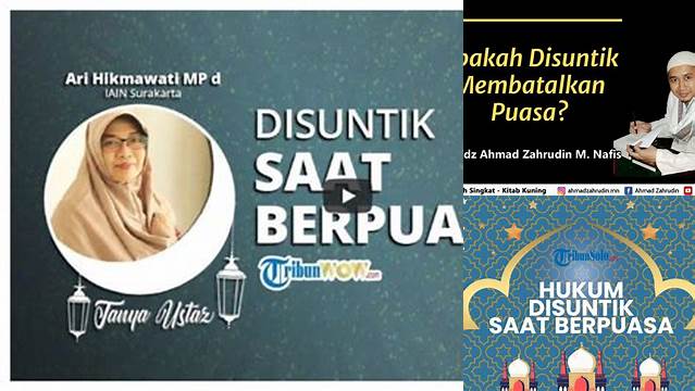 Apakah Disuntik Membatalkan Puasa