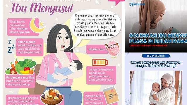 Apakah Ibu Menyusui Wajib Puasa