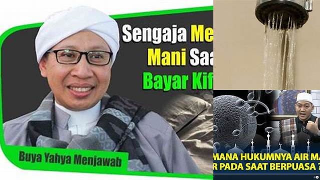 Apakah Mengeluarkan Mani Membatalkan Puasa