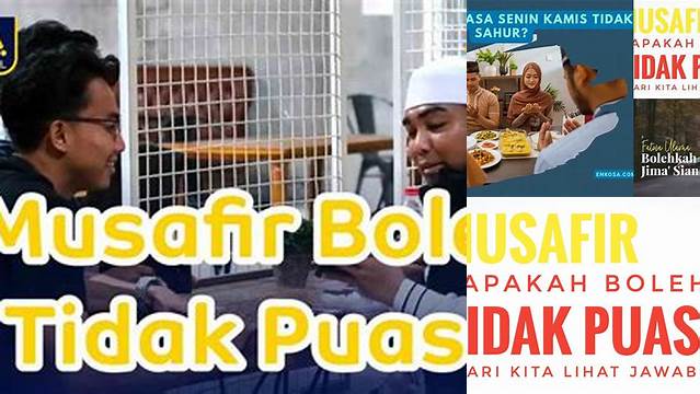 Apakah Musafir Boleh Tidak Puasa