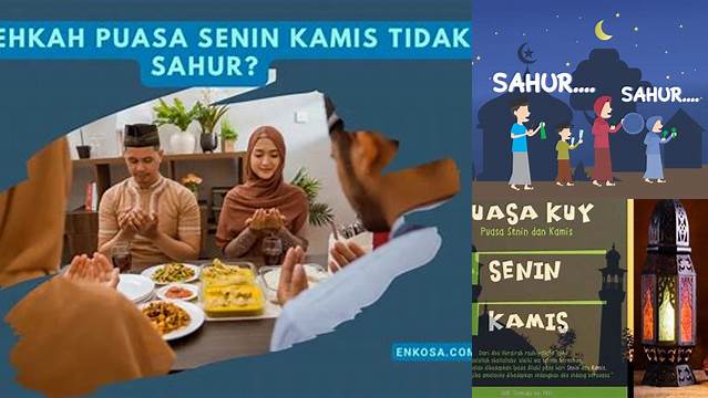 Apakah Puasa Senin Kamis Harus Sahur