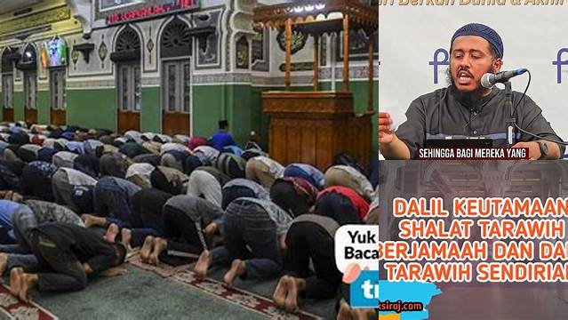 Apakah Shalat Tarawih Harus Berjamaah