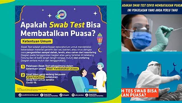 Apakah Swab Membatalkan Puasa