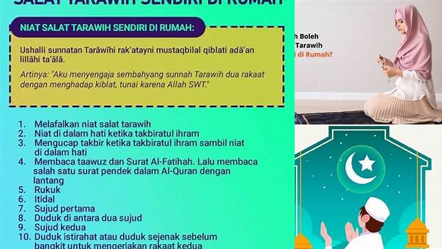 Inilah 9 Hal Penting tentang Tarawih Sendiri Jelang Idul Fitri