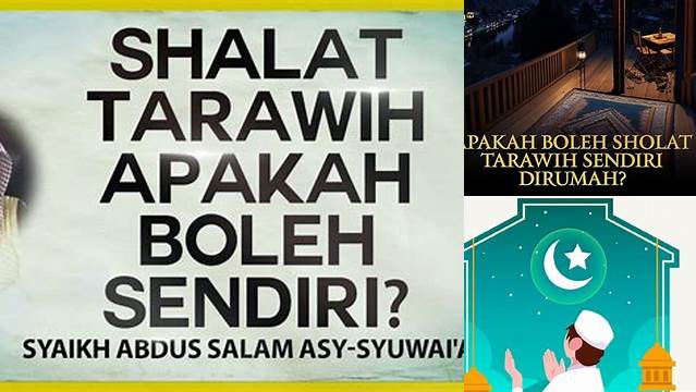 Apakah Tarawih Boleh Sendiri