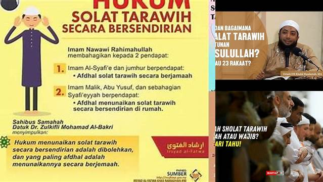 Inilah 9 Hal Penting tentang apakah tarawih itu wajib hukumnya saat idul fitri