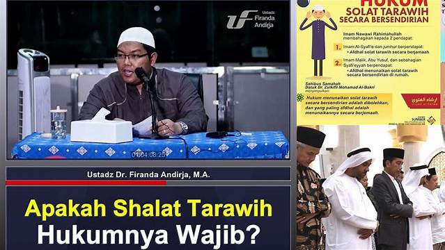 Inilah 9 Hal Penting tentang apakah tarawih wajib hukumnya jelang idul fitri