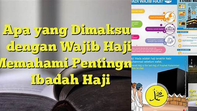 Apakah Yang Dimaksud Wajib Haji