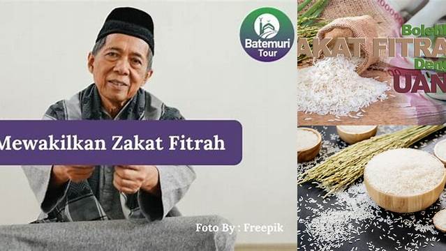 Apakah Zakat Fitrah Boleh Diwakilkan