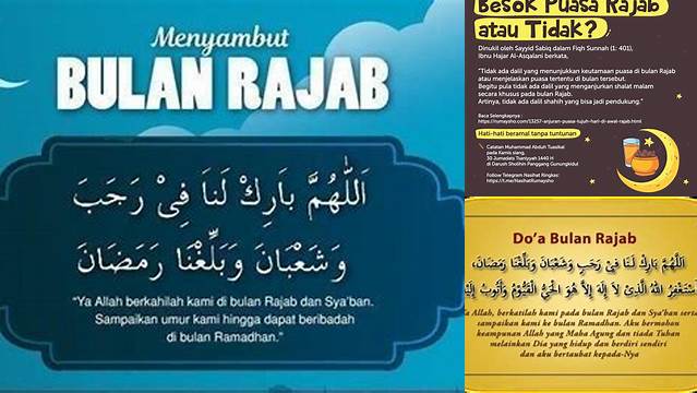 Arti Puasa Rajab