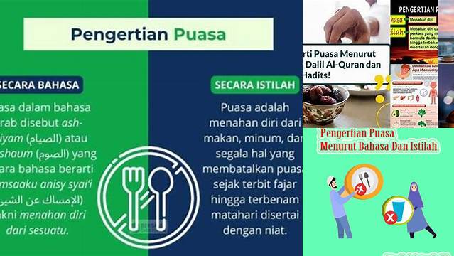 Arti Puasa Secara Bahasa Adalah