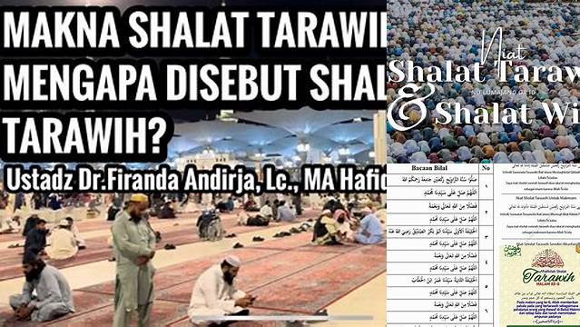 Arti Shalat Tarawih