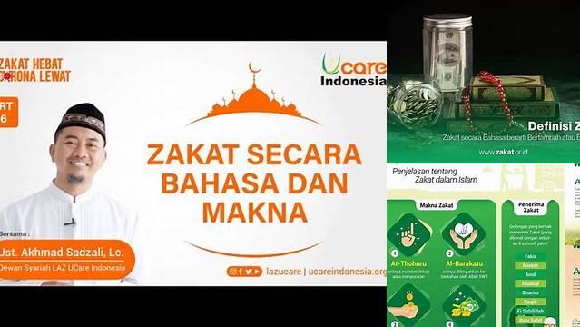 Arti Zakat Secara Bahasa Adalah