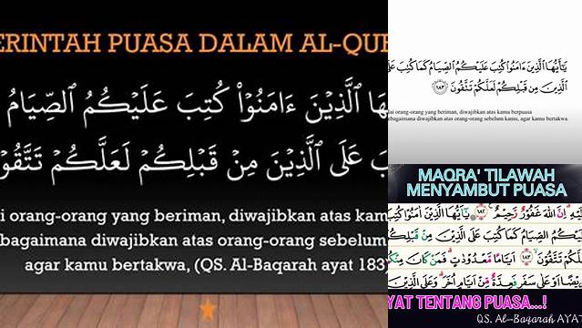Ayat Al Baqarah Tentang Puasa