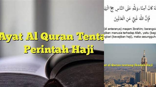 Ayat Al Quran Tentang Haji