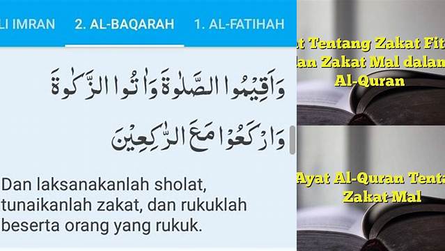 Ayat Alquran Tentang Zakat