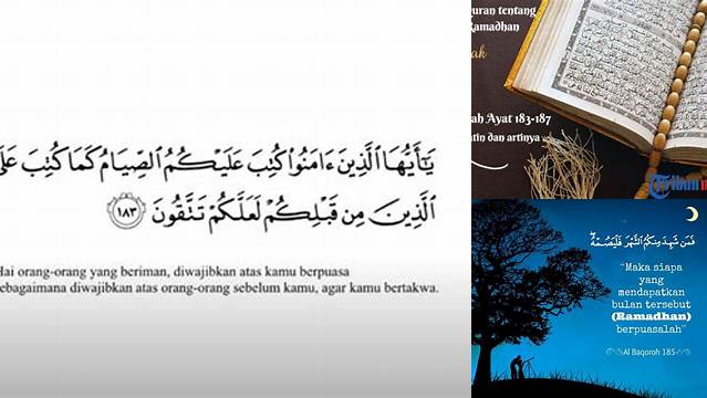 Ayat Yang Menjelaskan Tentang Puasa