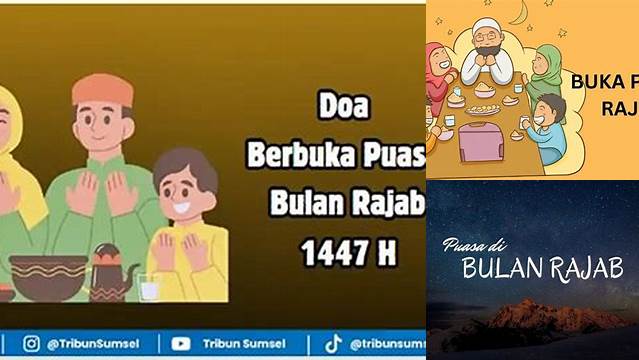 Bacaan Berbuka Puasa Rajab