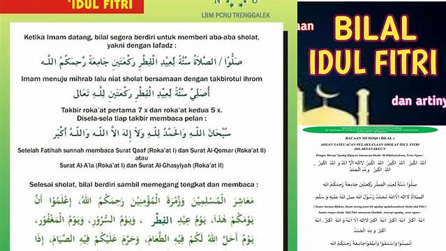 Bacaan Bilal Idul Fitri