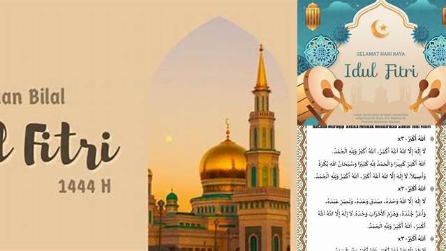 Bacaan Bilal Idul Fitri Arab